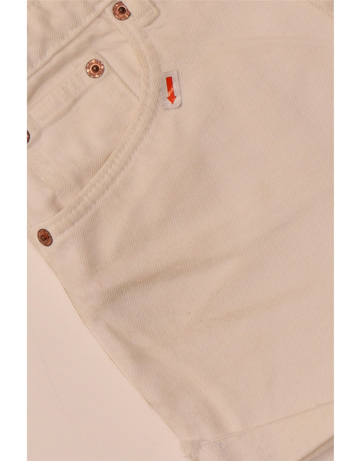 ZARA Womens Denim Shorts EU 34 2XS W24 White Vintage Zara and Second-Hand Zara from Messina Hembry 