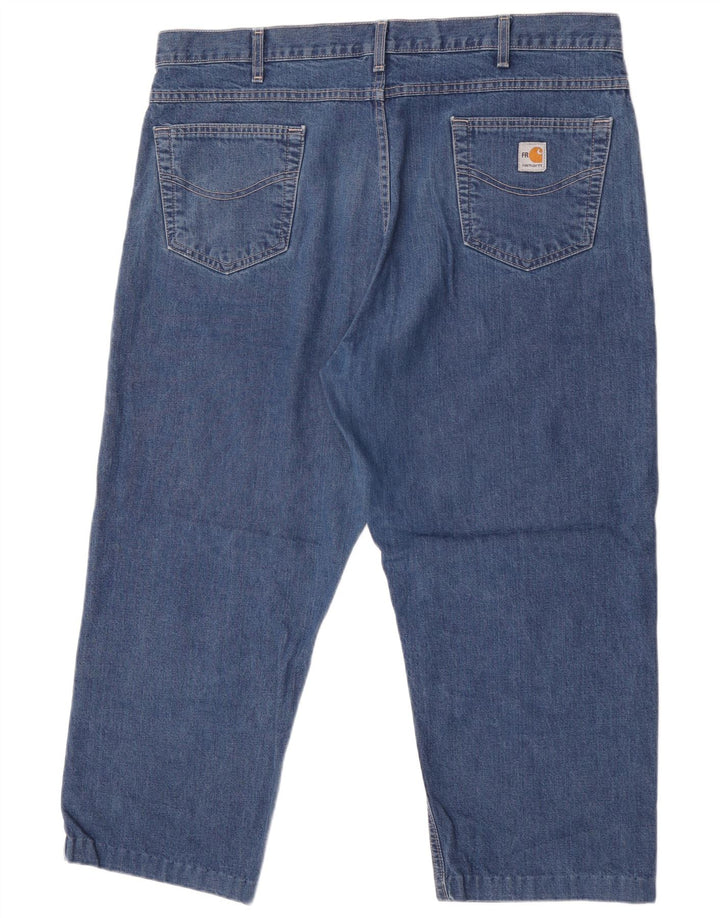 Carhartt Herren verkürzte Jeans W42 L26 Blau