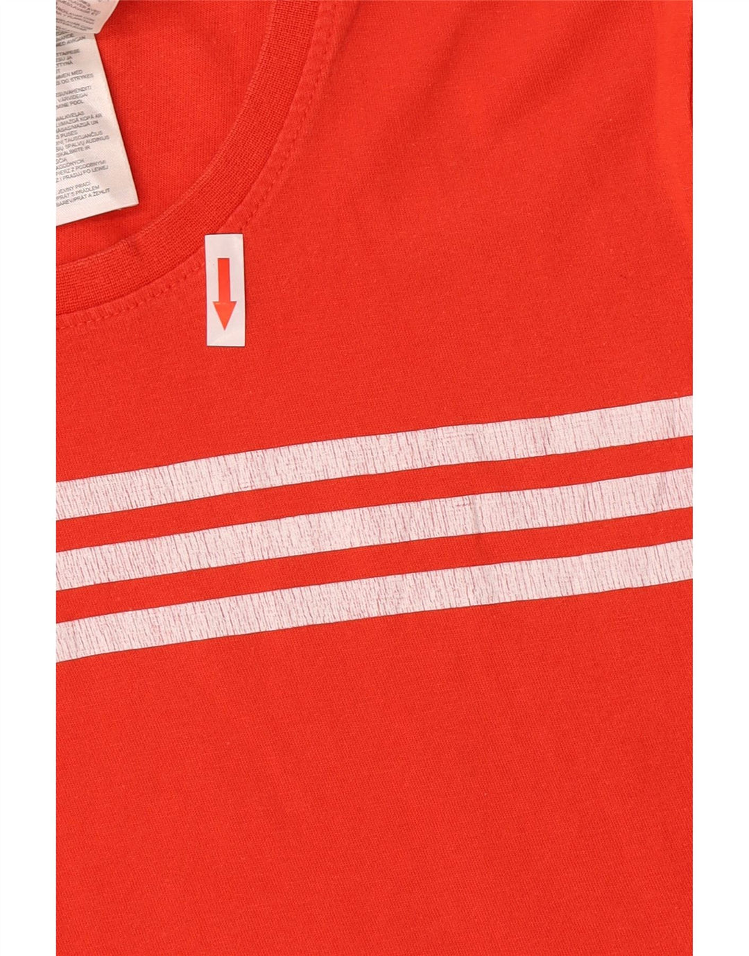 Adidas Herren Grafik-T-Shirt aus mittelroter Baumwolle