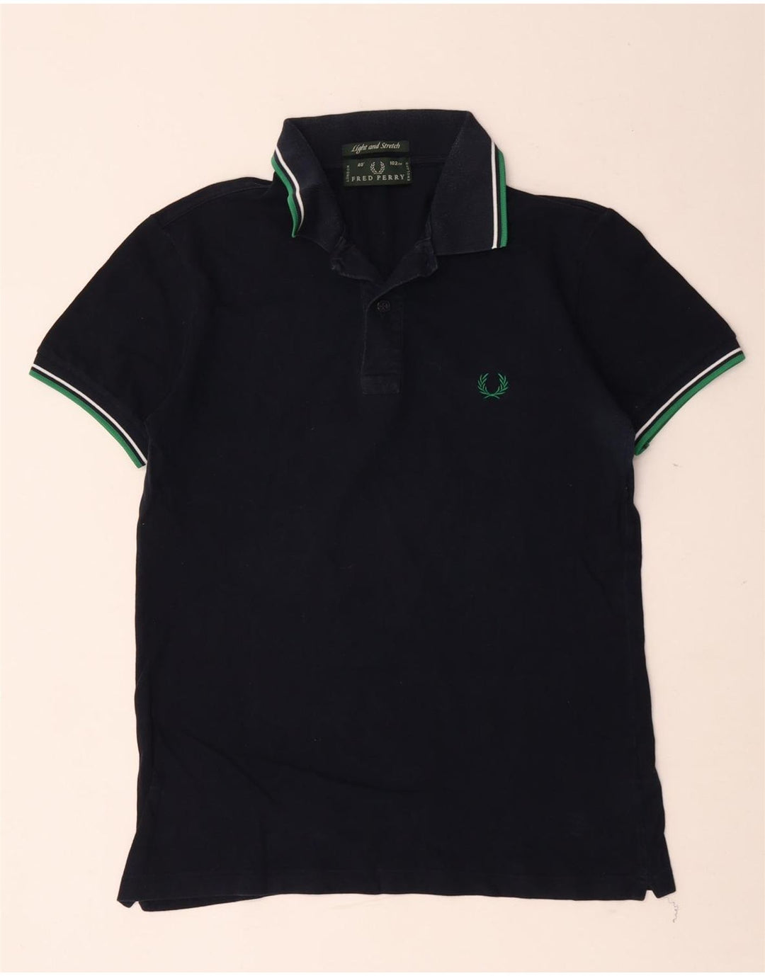 Fred Perry Herren-Poloshirt, mittelmarineblaue Baumwolle