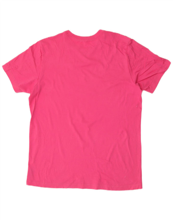 NIKE Herren-T-Shirt mit Grafik, Größe L, Rosa, Baumwolle