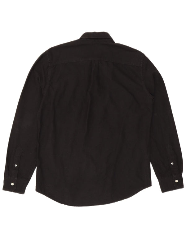 American Eagle Herren-Hemd mit klassischer Passform, mittelschwarze Baumwolle