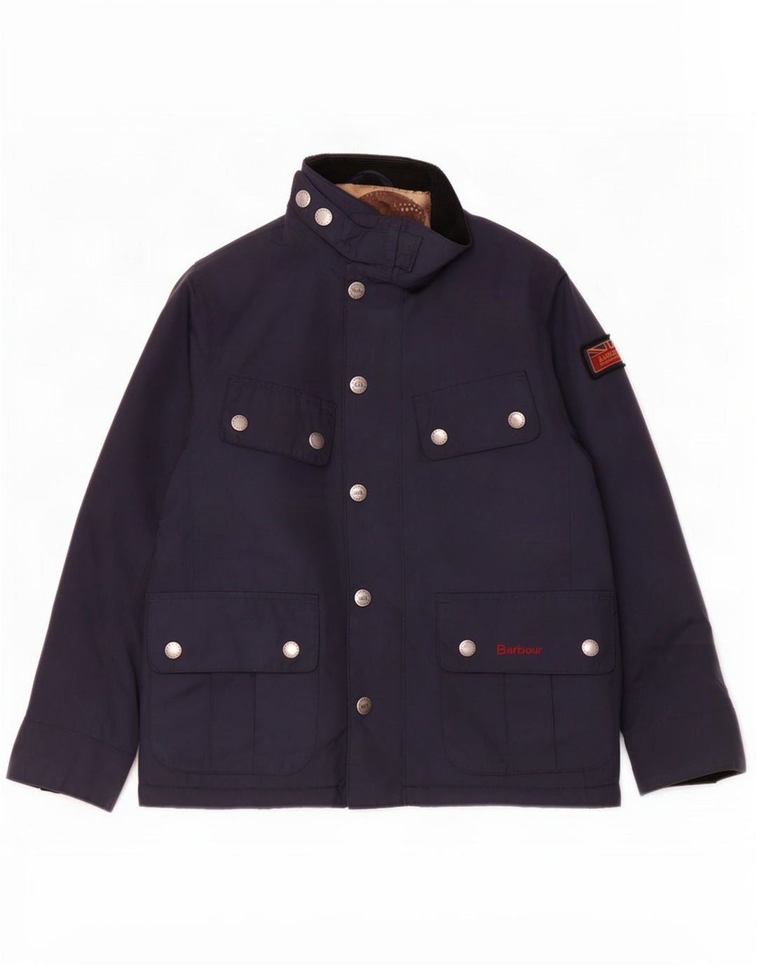 Barbour Racer-Jacke für Jungen, 6–7 Jahre, Größe S, Marineblau, Polyester