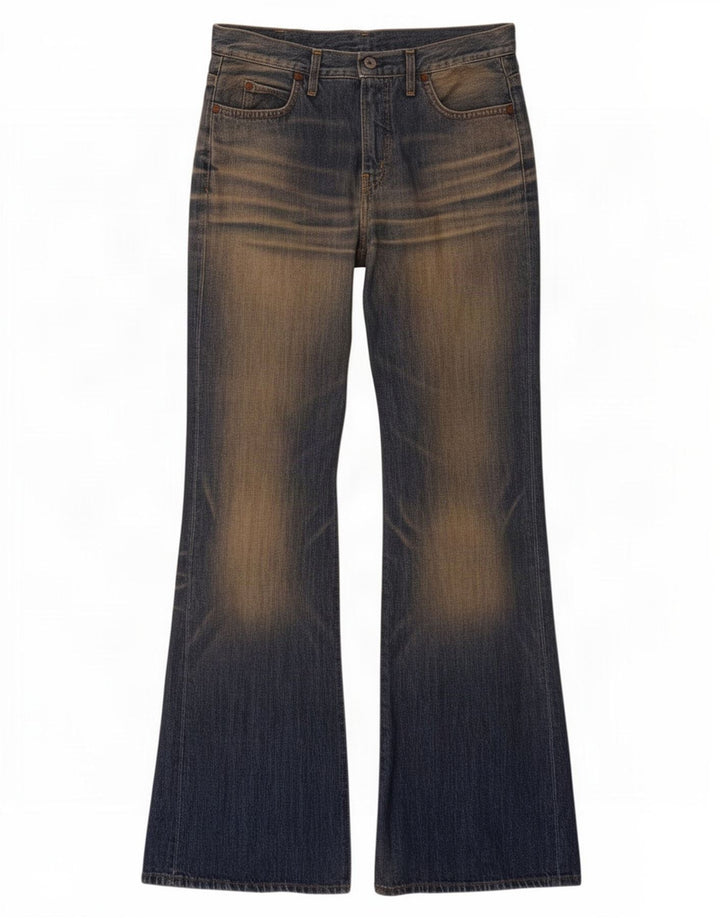 Levi's Damen Bootcut Jeans W28 L32 Marineblau Baumwolle