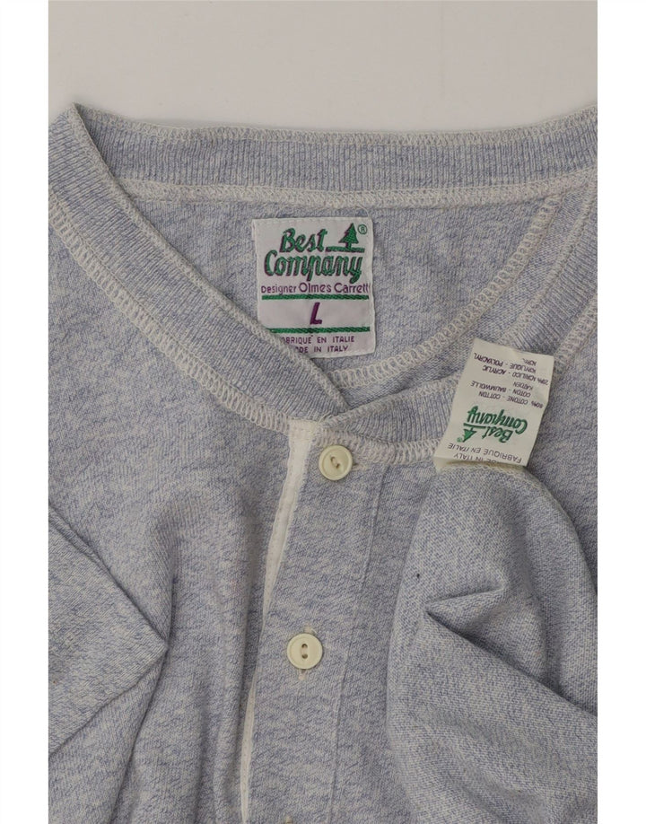 BEST COMPANY Herren-Poloshirt, groß, aus blauer Baumwolle