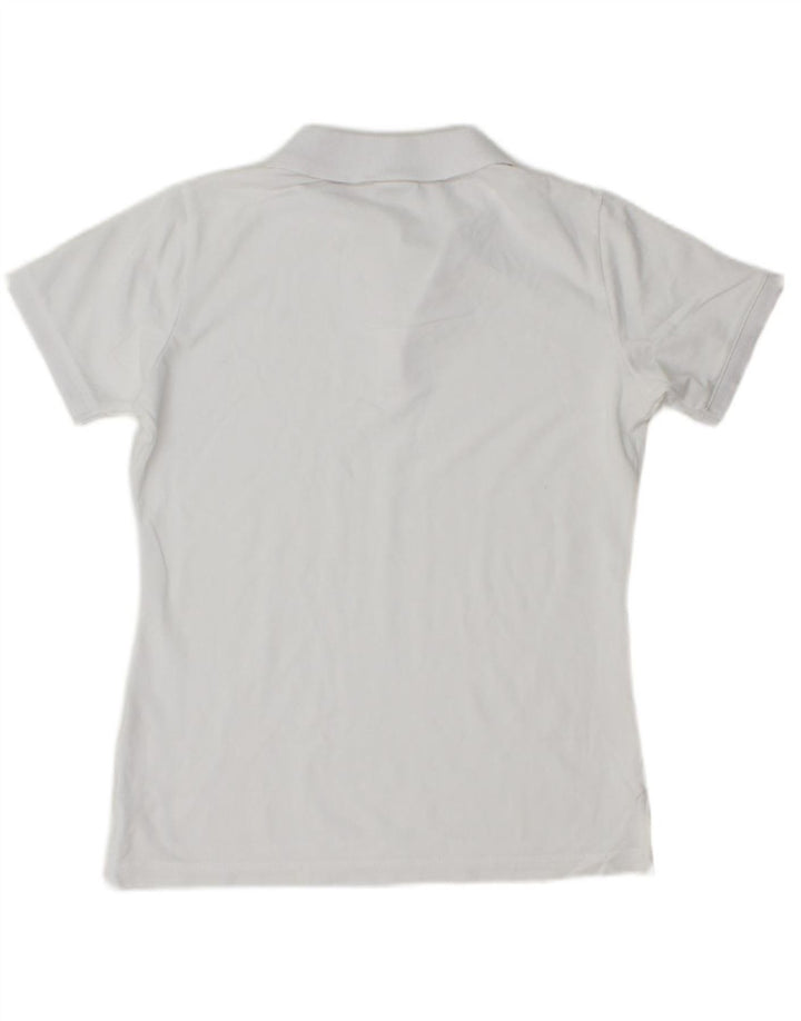 CHAMPION Womens Polo Shirt UK 10 Small White