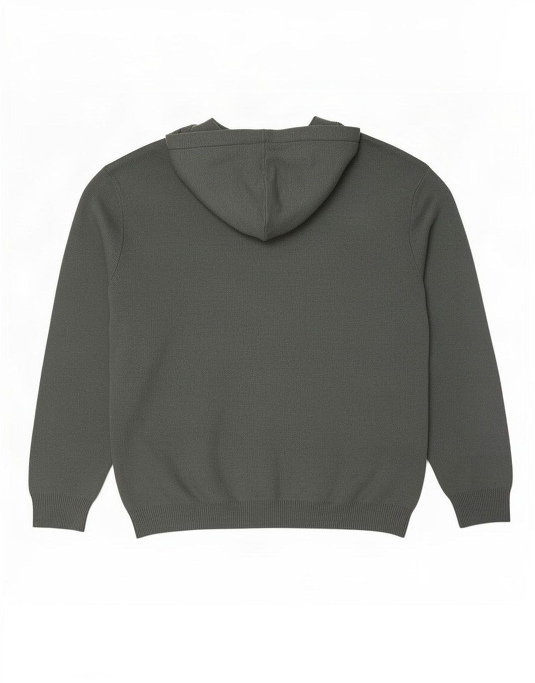 Zara Herren-Pullover mit Kapuze, groß, graue Viskose