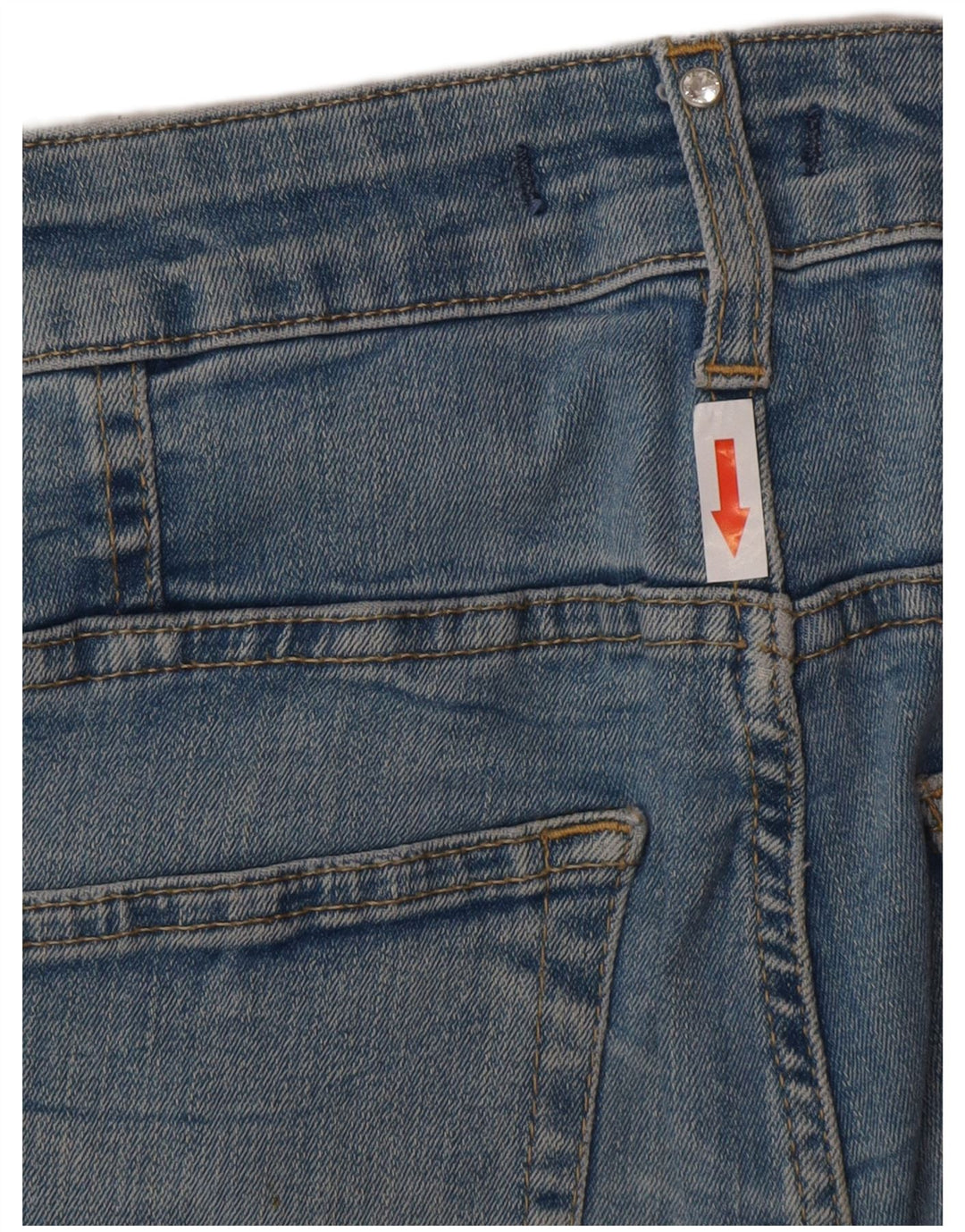 Liu Jo Damen Röhrenjeans W28 L27 Blau Geometrisch