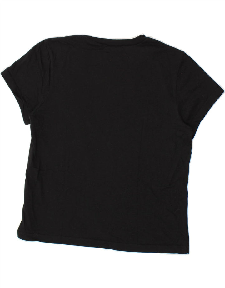 VANS Womens Graphic T-Shirt Top UK 12 Medium Black Vintage Vans and Second-Hand Vans from Messina Hembry 