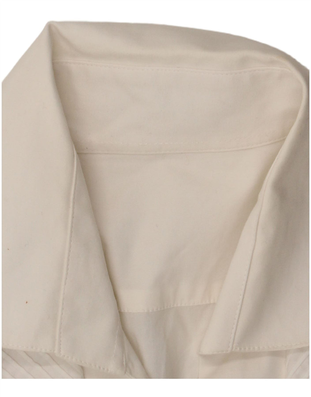 Vintage Damen Shirt UK 14 Mittelweiße Baumwolle
