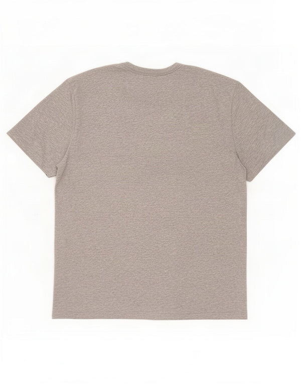 Tommy Hilfiger Herren-T-Shirt mit Grafik, groß, aus grauer Baumwolle