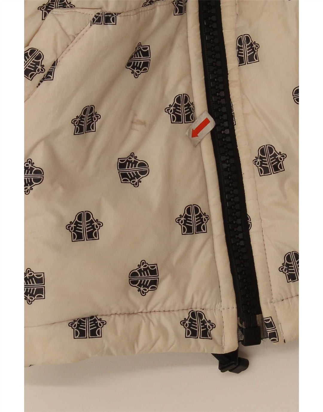 Adidas Mädchen Wendejacke mit Grafik, gepolstert, 14–15 Jahre, weißes Nylon