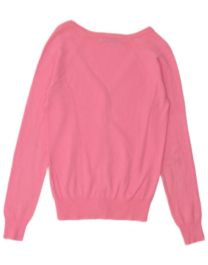 Zara Damen-Cardigan-Pullover UK 10 Small Pink