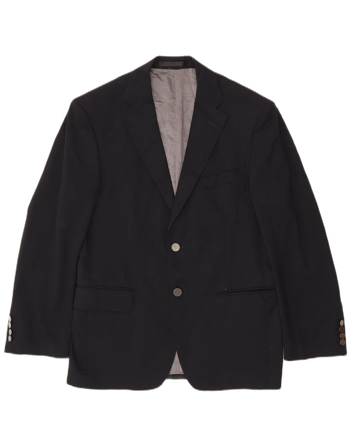 Marks & Spencer Herren-Blazer, kurz, mit 2 Knöpfen, EU 38, mittelmarineblau