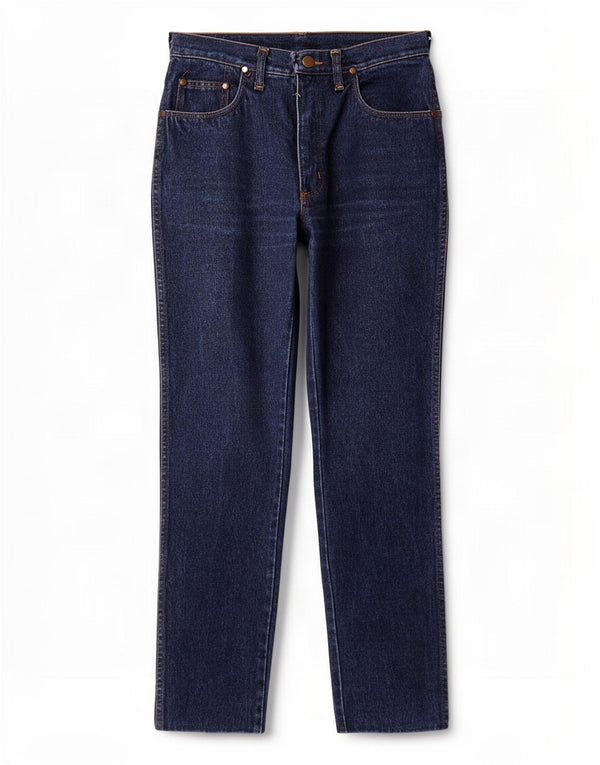 Wrangler Womens Straight Jeans W30 L30 Navy Blue Cotton