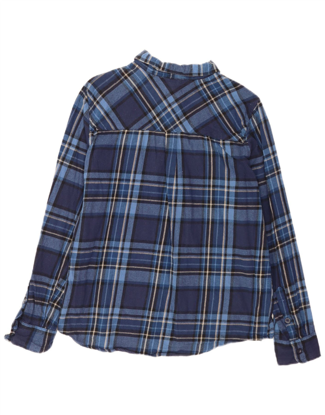Mountain Warehouse Herren-Flanellhemd XL aus blau karierter Baumwolle