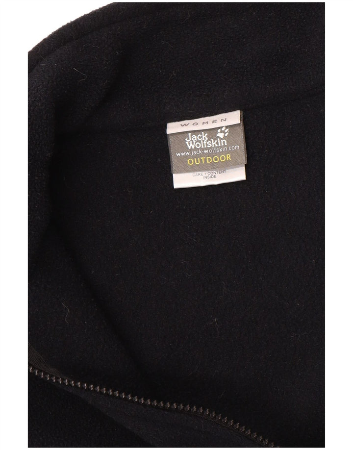 Jack Wolfskin Damen Liner Fleecejacke UK 18/20 XL Schwarz Polyester