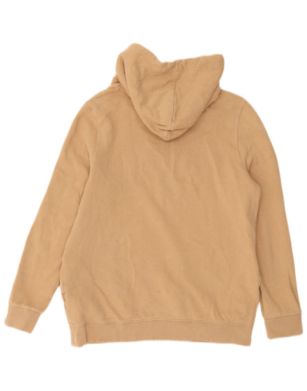 Superdry Damen Übergroßer Kapuzenpullover UK 10 Small Beige Baumwolle