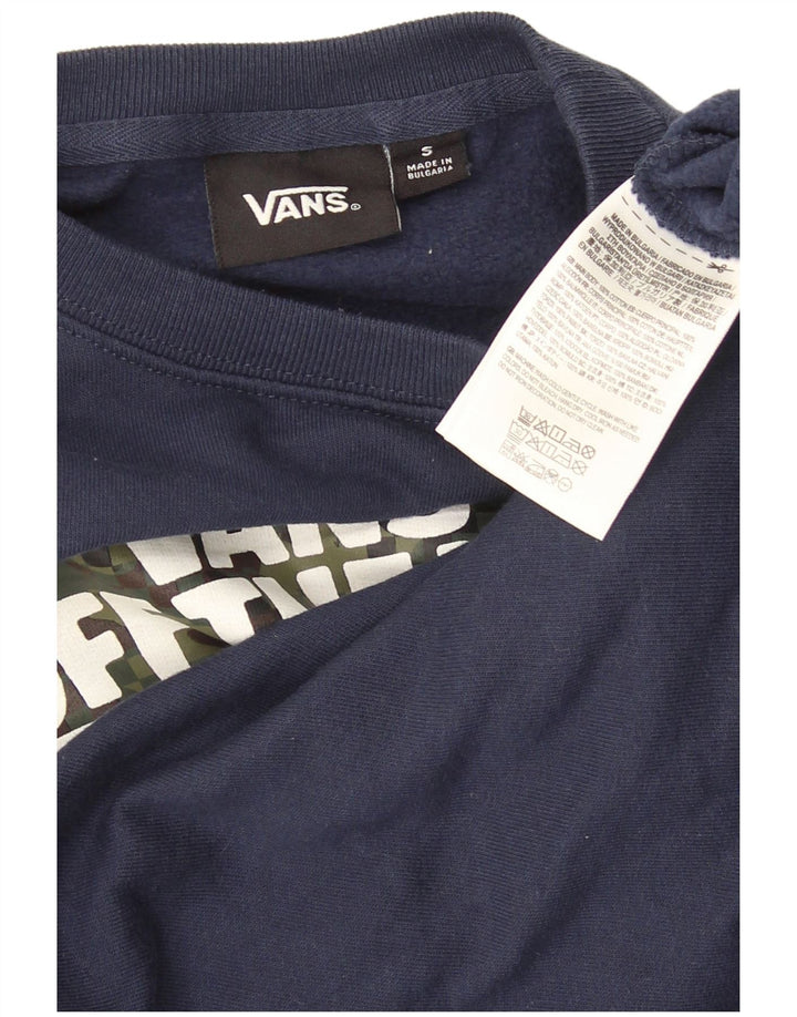 Vans Grafik-Sweatshirt für Jungen, 7–8 Jahre, Größe S, marineblau, Baumwolle