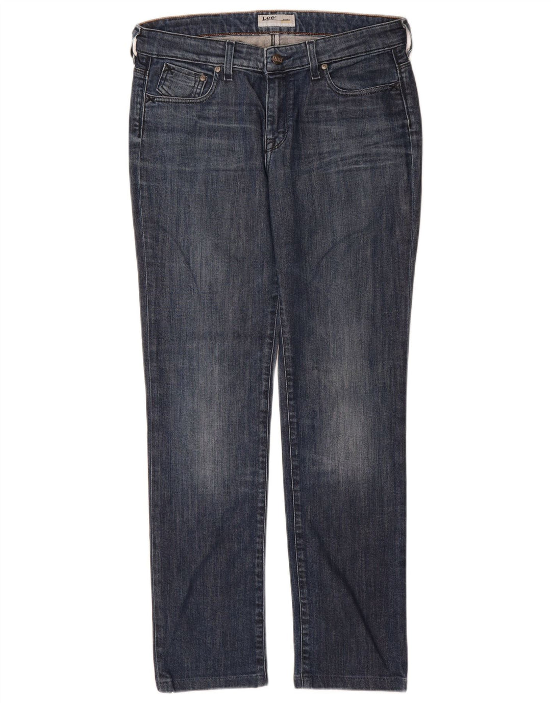Lee Damen Rice Slim Jeans W31 L30 Blaue Baumwolle