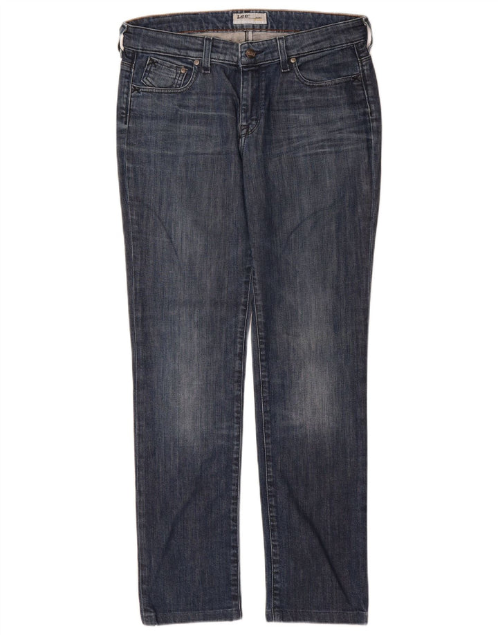 Lee Damen Rice Slim Jeans W31 L30 Blaue Baumwolle