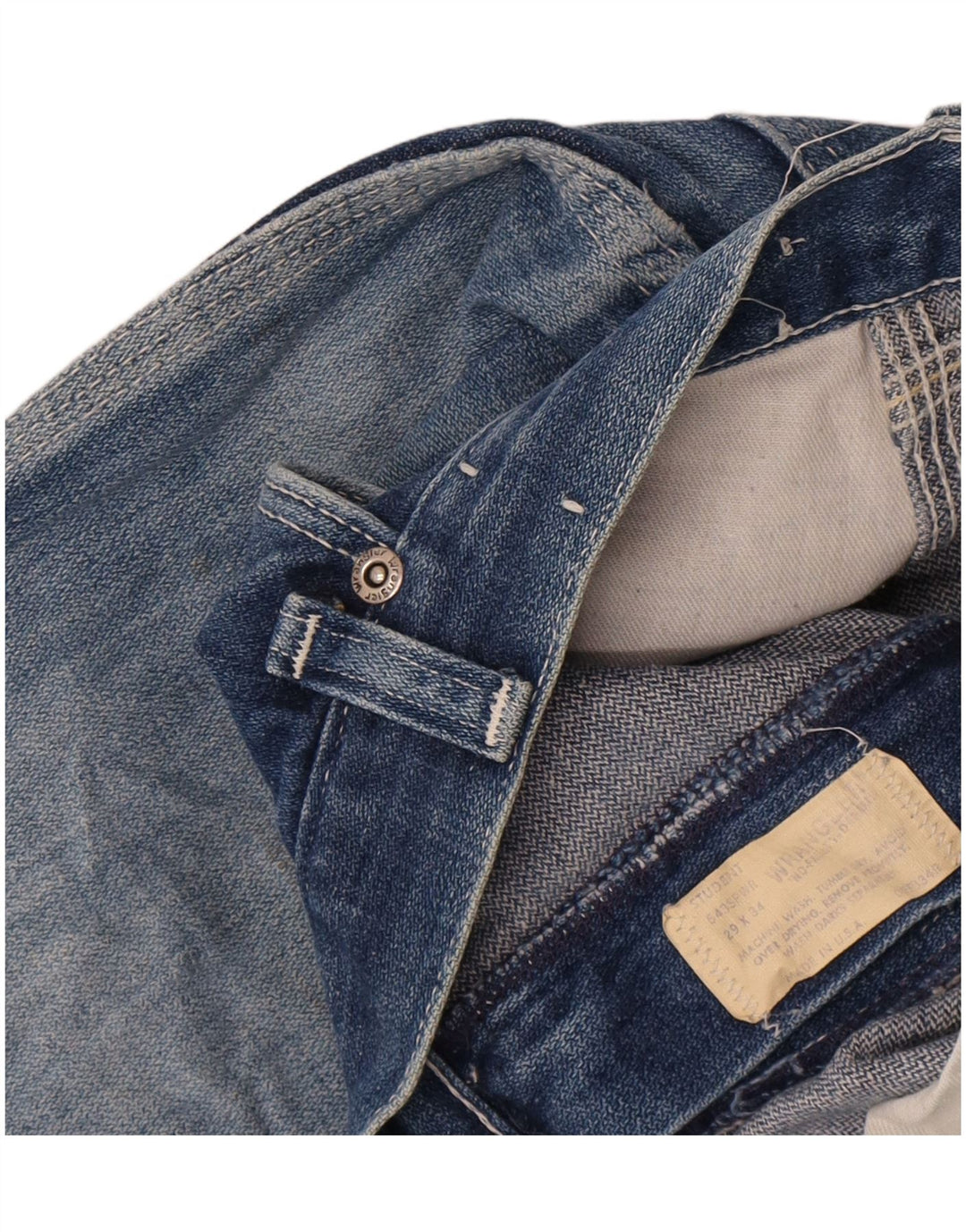 Wrangler Damen Distressed Denim Shorts W29 Mittelblau