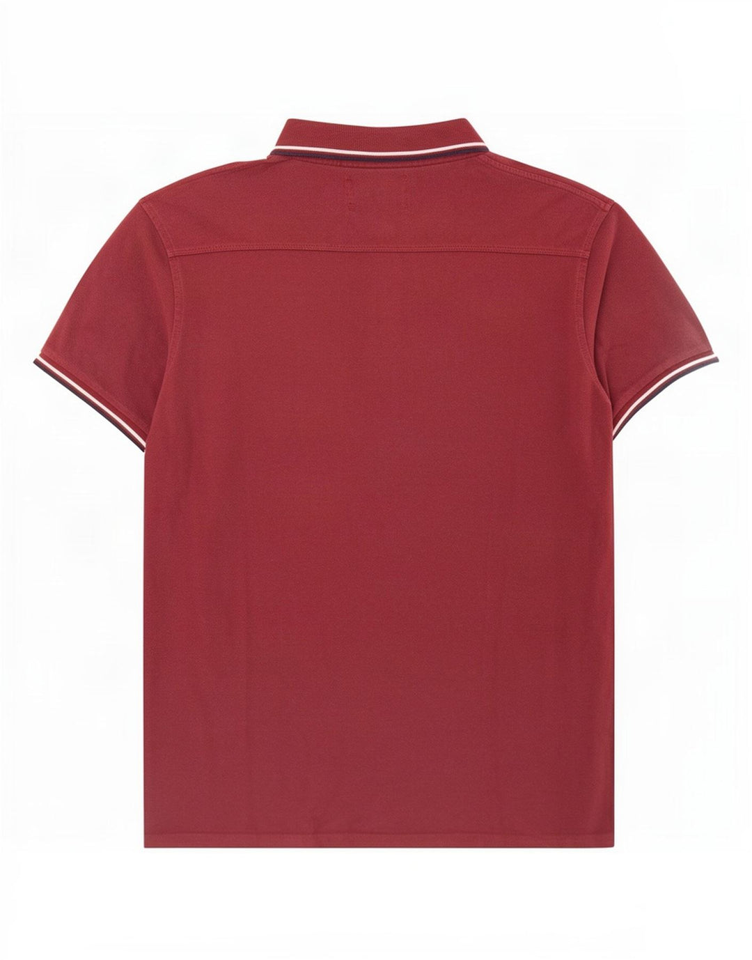 Scotch & Soda Herren-Poloshirt, groß, rot gestreift, Baumwolle