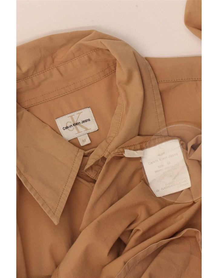 Calvin Klein Jeans Herrenhemd Mittelbeige Baumwolle
