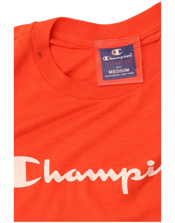 CHAMPION Herren Grafik-T-Shirt-Oberteil Mittelorange