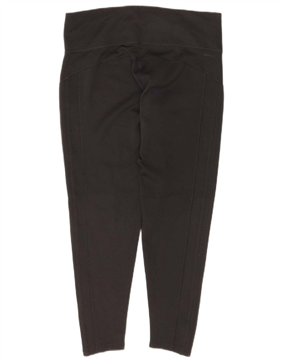 ADIDAS Damen Climalite Crop Leggings UK 16/18 Large Schwarz Polyester