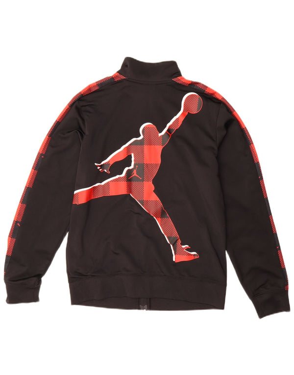 Jordan Jungen-Trainingsanzugoberteil mit Grafik, 13–14 Jahre, XL, Schwarz, Farbblock