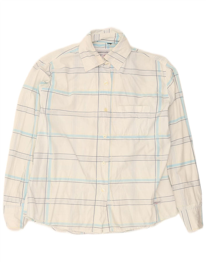 Murphy & Nye Damenhemd UK 18 XL Weiß kariert
