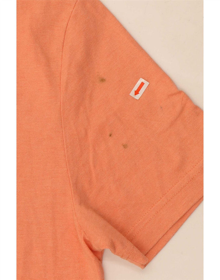 Penguin Herren-T-Shirt mit Grafik, groß, aus orangefarbener Baumwolle