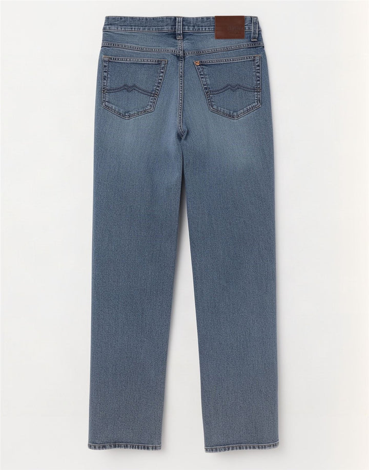 Mustang Herren Tramper Straight Jeans W33 L32 Blaue Baumwolle