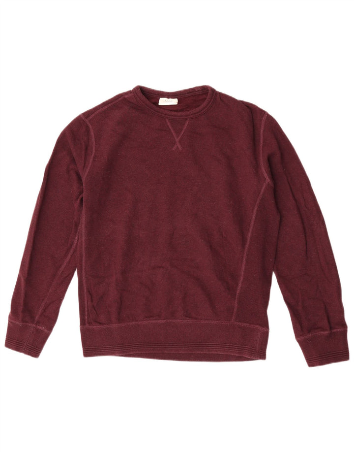 Marks & Spencer Herren-Sweatshirt, Pullover, Größe S, Burgunderrot, Baumwolle