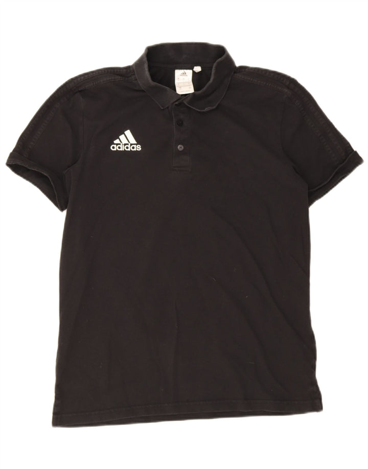 Adidas Herren Climalite Poloshirt Große schwarze Baumwolle