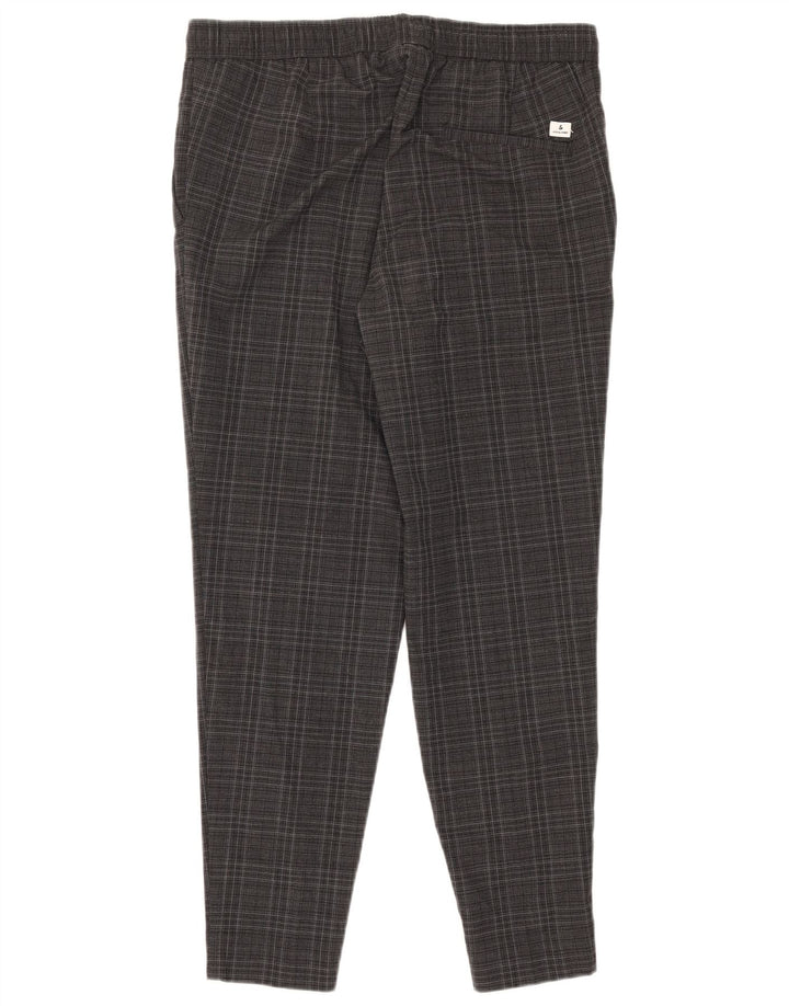 Jack & Jones Slim Chino-Hose für Herren, groß, grau kariert, Polyester