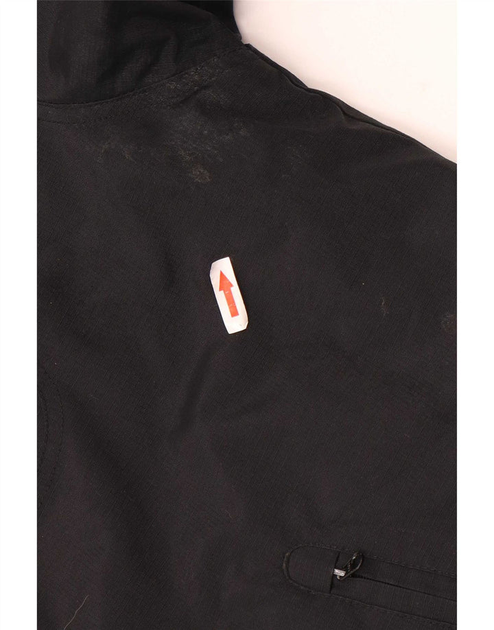 Nike Herren Graphic Hooded Windbreaker Jacke UK 42/44 Large Schwarz Polyester