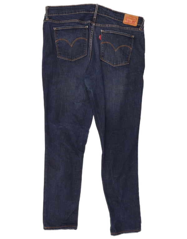 Levi's Damen 711 Skinny Jeans W32 L27 Blaues Lyocell
