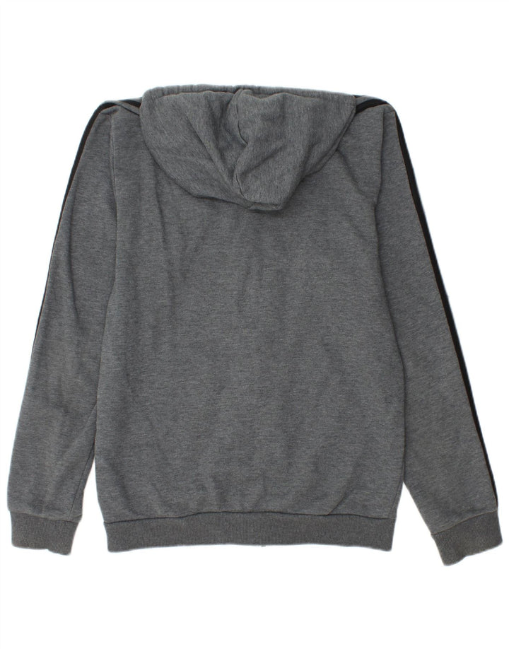 Adidas Herren Zip Hoodie Pullover Kleine graue Baumwolle