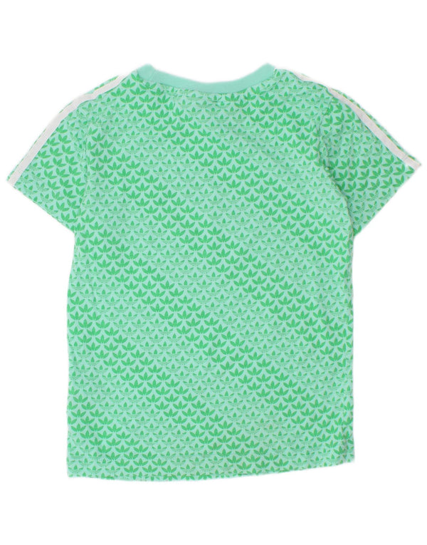 Adidas Jungen Grafik T-Shirt Top 2-3 Jahre grüne Baumwolle