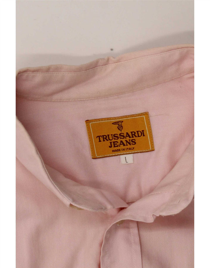 Trussardi Jeans Herrenhemd Large Pink