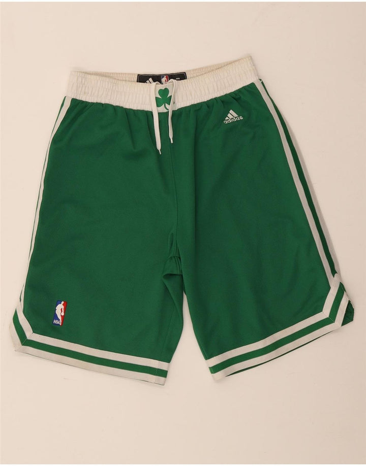 Adidas Herren Boston Celtics Sportshorts, klein, grünes Farbblock-Polyester