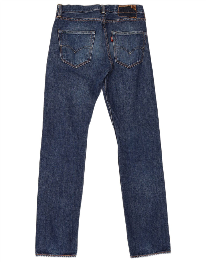 Levi's Herren Straight Jeans W28 L32 Marineblaue Baumwolle
