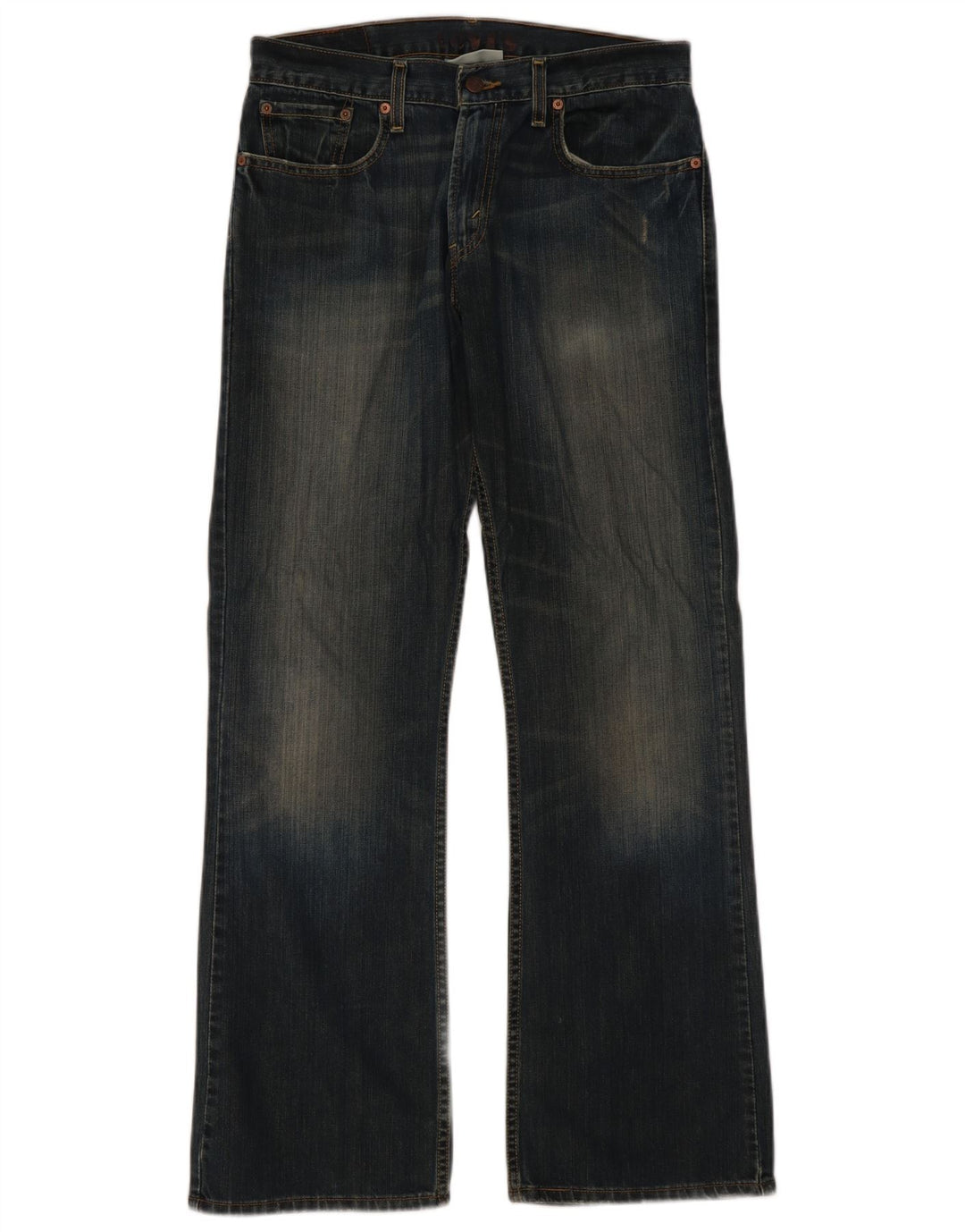 Levi's Damen 527 Bootcut Jeans W32 L32 Marineblau Baumwolle