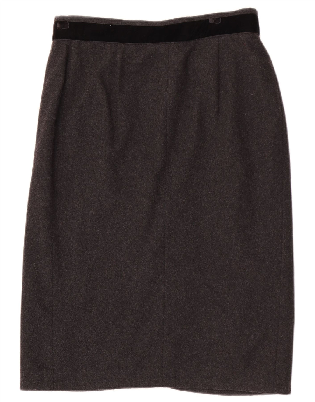 Luisa Spagnoli Damen Bleistiftrock IT 44 Medium W30 Graue Wolle