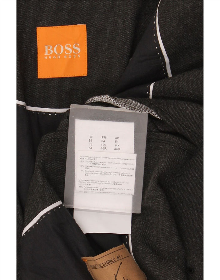 Hugo Boss Herren-Blazer mit 2 Knöpfen, EU 54, 2XL, graues Polyester