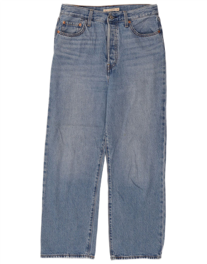 Levi's Damen Ribcage Straight Jeans W28 L27 Blaue Baumwolle