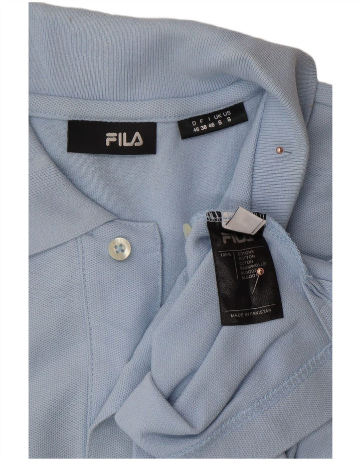 FILA Herren-Poloshirt, kleine blaue Baumwolle