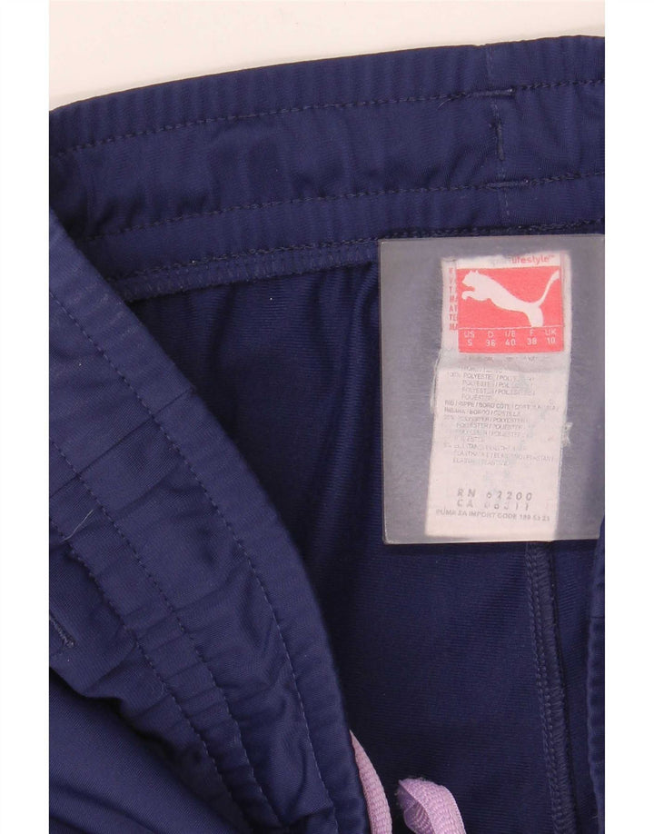 Puma Damen Trainingshose Jogger UK 10 Small Marineblau Polyester